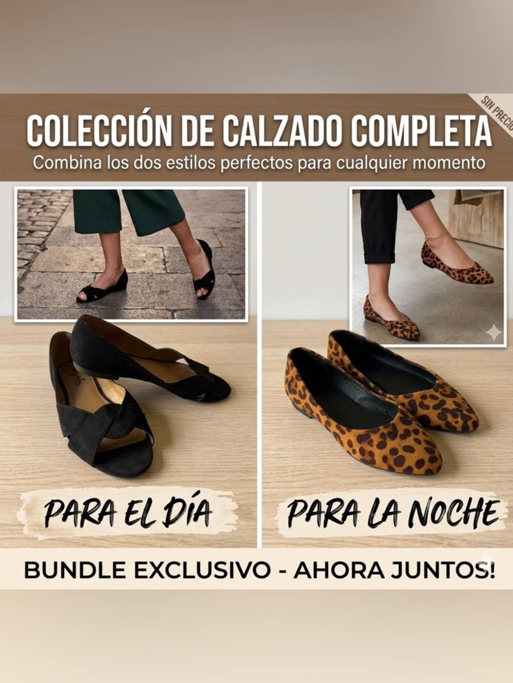 ✨ ESSENTIAL DUO BUNDLE: Chic Black Suede & Leopard Print Flats ✨